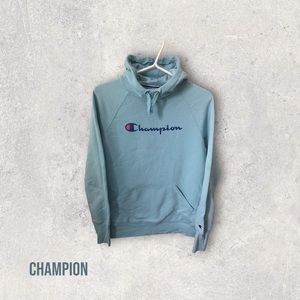 4/$20🌿Champion teal hooded sweater